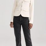 Veronica Beard  Kensington Knit Button Jacket Ivory Sz L Photo 1