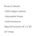 LA/TC Los Angeles Trading Company Vegan Leather Crossbody Pouch Fluent French Black Photo 7