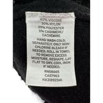 Halogen Cashmere Blend Sweater Women's XS Black Long Sleeve Round Neck Side Zip Photo 3