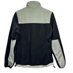 Exotic Identity Black Fleece and Khaki Colorblock Zip Front Jacket Size Small Photo 3
