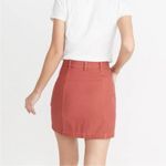 Marine layer  Avery Mini Button Up Skirt, Brick Red/Salmon Photo 4