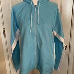 Lady Footlocker Hooded Windbreaker Blue Size L Photo 0