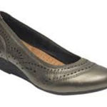 Rockport bronze leather Judson perf wedge pump size 8.5‎ Gold Photo 0