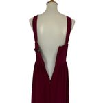 Lulus  Large Maroon Bridesmaid Maxi Dress Formal Evening Gown Photo 6