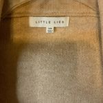 Little Lies Open front Cardigan size small/medium Tan Photo 1