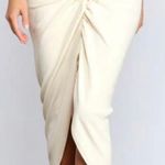 Windsor High-Rise Drama Ruched Midi Skirt - Medium Photo 1