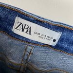 ZARA  Medium Wash Mid Rise Lightly Distressed Super Skinny Jeans Size 6 Photo 2