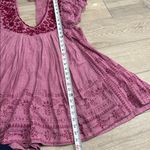 Free People Cutie Pie Romper In Azalea Combo Pink Embroidered Boho Romper Size L Photo 11