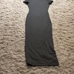 SheIn Dark Gray Bodycon Short Sleeve Maxi Dress Size XS Photo 3