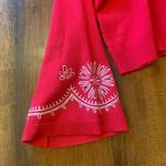 Tommy Hilfiger  cardigan Large Hot pink Fushia bell sleeve embroidered design Photo 4