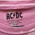 AC/DC Womens size 1X long sleeve bleach washed pink band tour tee๐๐ผ Photo 8