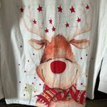 Merry Christmas Reindeer White Top Size M Photo 4