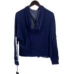 Michael Lauren  Blue Zip Up Sullivan Hoodie Side Stripe Size Small New Photo 2