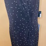 Gabby Skye 🛍️ Black White Sleeveless Polka Dot Fit & Flare Midi Dress 16 NWT Photo 2