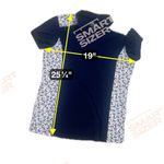 IZOD  Top Women's Size  Blue Golf Cart Print Short Sleeve Comfort Logo Summer Med Photo 5