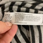 Eileen Fisher  Black Gray White Striped Cowl neck drawstring pullover popover Photo 4