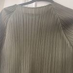 Dark Olive Pleated Inspired Top Green Size 6 Photo 4
