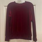 H.I.P. Velevt Velour Round Neck Long Sleeve Top Boho Whimsy Fairy Festive Small Photo 0