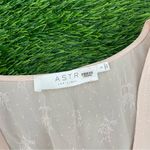 ASTR Tallulah Cropped Button Front Creamy Pink 3/4 Sleeve Blouse Top Photo 8