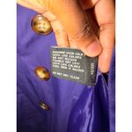 London Fog  Womens Purple Double Breasted Trench Coat Jacket Medium Photo 2