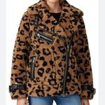 Avec Les Filles  Teddy Faux Fur Biker Jacket Photo 16