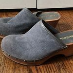Candie's  Vintage Suede Wooden Clogs Size 7.5 Photo 0