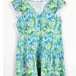 Lilly Pulitzer Lacie Swing Tiered Mini Dress Printed Pom Pom Cotton XS 272589 Photo 8
