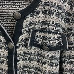 Preston & York  Woven Button Up Long Sleeve Cardigan Sweater M Photo 3