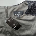 Ronni Nicole NWT Size 16 Dark Gray - Black Floral Lace Sleeveless Sheath Dress Photo 4