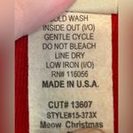 VTG 90s Jess & Jane festive whimsical artsy Christmas cats meow ornaments top 1X Red Photo 11