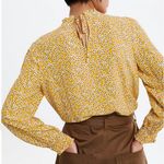 ZARA  Yellow Daisy Blouse Photo 1