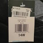 LRL Ralph Lauren Denim Dress Plus 14W 1/4 Zip New Leather Trim Neutral Classic Blue Photo 5