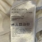 ALL SAINTS Women’s White Short Sleeve with Ruffle Sleeves Tee - Size S Photo 3