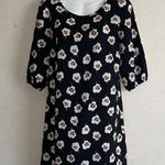 Maude  Black Sheath Mini Dress with Puff Sleeves Photo 0