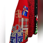 United States Sweaters  holiday appliqué presents and Santa skirt Photo 2