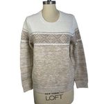 Gap Womens M Marled Crew Neck Long Sleeve Pullover Sweater Acrylic Wool Nylon Photo 0