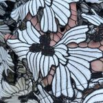 Ming Wang NWT Blazer Top Black White Floral Embroidered Size XL Retail $235.00 Photo 9