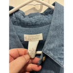 Christopher & Banks Denim Shacket Polar Bears Christmas Tree Reindeer Large Photo 3