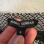 Mario Serrani  Black and White Cropped Pants Photo 2