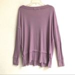 We The Free Free People  lavender long sleeve thermal top XS Photo 2