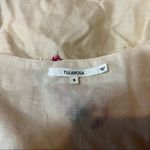 Tularosa NWT Women's XS Cream Blythe Mini Dress Cream Pink Embroidered Photo 14