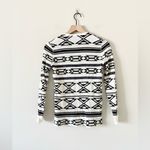 Ralph Lauren Long Sleeve Waffle Henley in Navy & White Aztec Print - Size PM Photo 2
