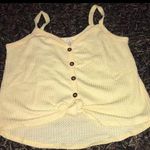 Sky And Sparrow Button Tie Front Thermal Tank Photo 0