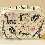 White, Black, & Pink Women's Paris Wallet NWT White Photo 4