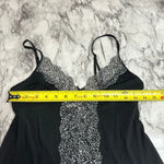 Victoria's Secret Victoria’s Secret Y2K black slip Nightgown dress animal print lace size small Photo 7