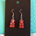 Handmade Red Gummy Bear Earrings Photo 0
