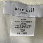 Kate Hill White short sleeve top with cinched waist excellent condition size 12 Petite Photo 4