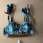 Old Navy NWT  Floral Blue Bikini Top xl Photo 5