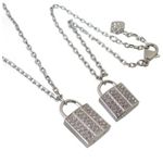 Swavorski Swarovski Clear Crystal Jewelry Set CASE Necklace & Bracelet Padlock #5120621 Photo 2