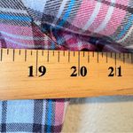 Matchstick Pink White Plaid Button Down Shirt Dress Womens M Preppy Casual Fall Size M Photo 9